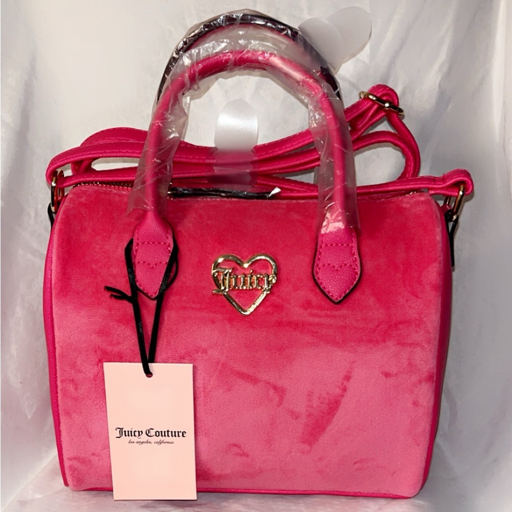 Juicy Couture Pink Velour Satchel